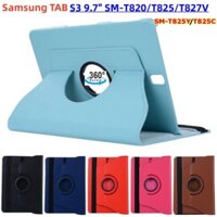 Tablet Cover For Samsung Galaxy Tab S3 9.7 SM-T820 SM-T825Y T825 T825C T827 T829 T827V 360 Rotating Bracket Fold Stand Flip Leather Tablet Cases