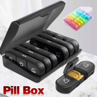 Tablet Dispenser Container 7 Days Weekly Pill Box high-capacity Travel Independent Lattice
