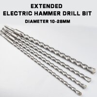 Tác động mở rộng Búa điện Mũi khoan xuyên tường Hai hố Hai rãnh Chân tròn Bốn hố Chân vuông Bê tông Xi măng Khoan tường Đường kính mũi khoan 10-28MM