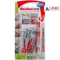 Tắc kê nhựa Fischer Duopower 8-10-12-14 mm, kèm vít  cao cấp, lắp thiết bị vệ sinh| UNIC