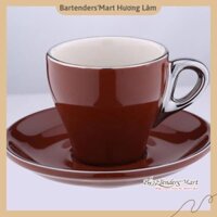 Tách Cappuccino Bằng Sứ Yami 180CC Màu Nâu