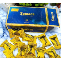 tách lẻ 10 viên kẹo hồng sâm spinach malaysia ( có che tên)