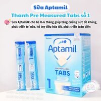 [TÁCH LẺ] Sữa dạng thanh cao cấp Aptamil Pre Measured Tabs số 1 giúp trẻ phát triển toàn diện