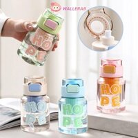 Tách WALLERAB Cốc Nước Thể Thao, Với Cân Chai Nước Ống Hút 540ML, Màn Hình Trà Chống Rò Rỉ Di Động Có Thể Tháo Rời Ống Hút Uống Thẳng Cốc Văn Phòng Tại Nhà Ô Tô