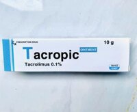 TACROPIC 0.1 10g Davi (Tacrolimus 0.1%) – thuốc mỡ điều trị viêm da cơ địa, chàm, vảy nến, ngứa da