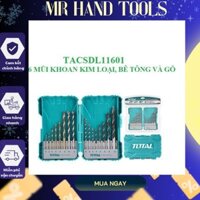 TACSDL11601 Bộ 16 mũi khoan kim loại, bê tông và gỗ hiệu Total
