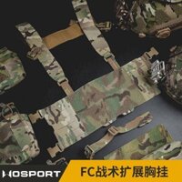 Tactical Simple MOLLE Multifunctional Carrier Harness Lightweight Air Gun Combat Extended Camo Chest Hanger