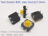 Tactile Switch - Nút nhấn 4 chân B3F-4055, 12x12x7.3mm