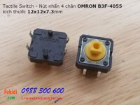 Tactile Switch - Nút nhấn 4 chân OMRON B3F-4055, 12x12x7.3mm