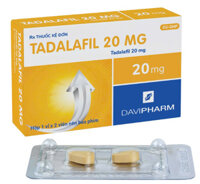 Tadalafil 20mg DAVIPHARM H/2v điều trị yếu sinh lý, xuất tinh sớm, rối loại cương dương