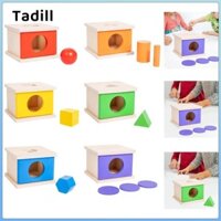 Tadill Đồ Chơi Bằng Gỗ Vĩnh Cửu Nhận Dạng Khối Đồ Chơi Phối Hợp Tay Hộp Khối Gỗ Cho Trẻ Tập Đi