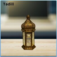 Tadill Ramadan Đèn Lồng Eid Mubarak Đồ Dùng Dự Tiệc Ả Rập Trung Đông Trang Trí Nhà Cửa Kim Loại Thủ Công Đèn Trang Trí
