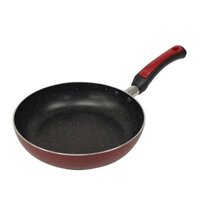 Tafuco Diamond Marble Deep Frying Pan - IH Compatible, 24cm & 28cm, Roses Red