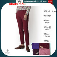 (Tag 2450k, 1850k) Quần khaki tiger king chất liệu cotton đanh lì, dáng Slimfit