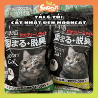 [TẢI 6 TÚI] Cát Nhật đen Moon Cat 9L chính hãng - Cát vệ sinh cho mèo Moon Cat
