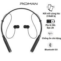 Tai bluetooth Roman Z6000s chính hãng màu đen bluetooth 5.0 hàng đã sử dụng