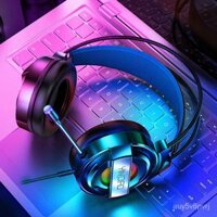 Tại ChỗTai Nghe Chụp tai Chơi Game Có Mic Dành Cho Điện Thoại Di Động có dây LED Gameming / Pc / Ps4 Gaming Headphone He