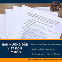 Tài liệu Luật sư hướng dẫn cách viết đơn ly hôn, chuẩn bị hồ sơ và thủ tục ly hôn