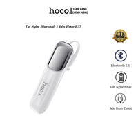 Tai nghe 1 bên bluetooth Hoco E57, tai nghe nhét tai có mic đàm thoại, 10h nghe nhạc.