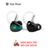 Tai nghe 4 Driver Dynamic TRI STARRIVER, Bass mạnh, chi tiết tốt, có công tắc chỉnh âm