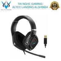 Tai nghe 7.1 gaming ALTEC ALGH9604 led logo và mic - thiết kế vành tai vuông cực ngầu (Đen) Phụ kiện 1986