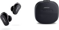 Tai nghe & Âm thanh QuietComfort II mới của Bose, Màu đen Loa Bluetooth siêu nhỏ SoundLink: Loa chống nước di động cỡ nhỏ có micrô, Màu đen