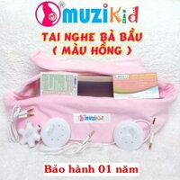 TAI NGHE BÀ BẦU CAO CẤP MUZIKID HỒNG - HÀNG CHÍNH HÃNG - BẢO HÀNH 01 NĂM