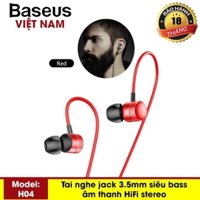 Tai nghe Baseus Encok In-ear H04 - Tai nghe thể thao nhét tai có mic cho Xiaomi, Iphone, Samsung - Thương hiệu Baseus - Phân phối bởi Baseus Vietnam