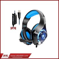 Tai nghe Beexllent GM-110 Gaming 7.1 LED (Đen Xanh) - USB, Hiệu ứng âm thanh 3D, Mic chống ồn