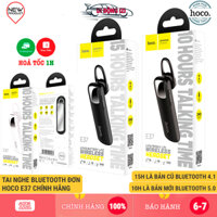 Tai Nghe Bluetooth 1 Bên Có Mic 15H, 10H Hoco E37 - Tai Nghe Không Dây Bluetooth V5.0 Pin Trâu T/G Chờ 340H [CHÍNH HÃNG]