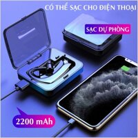 Tai Nghe Bluetooth 5.0 Amoi M20; Cốc Sạc Kiêm Sạc Dự Phòng 2200mAh; Hỗ trợ nghe nhạc, gọi thoại, xem phim