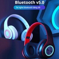 Tai nghe bluetooth 5.0 B39, có micro trò chuyện,đèn led,đài FM, bas chất lượng pin trâu sd 8h