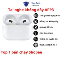 Tai Nghe Bluetooth AP3 Cao Cấp Định Vị Đổi Tên Kết Nối Tự Động  Có Mic Đàm Thoại