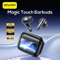 Tai nghe Bluetooth Awei T56 không dây chống ồn ANC+ENC màn hình màn hình cảm ứng có Mic HD