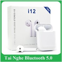 Tai Nghe Bluetooth Chính Hãng I12 Không Dây Nhét Tai Phụ Kiện Tai Nghe Điện Thoại IOS Và Android Siêu Hay