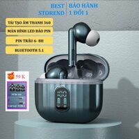 Tai nghe bluetooth chống ồn T2 tai phone không dây thể thao nghe nhạc pin trâu Earbuds