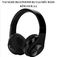 Tai Nghe Bluetooth Chụp Tai B3 V5.0 Kèm Jack 3.5 Siêu Bass DJ