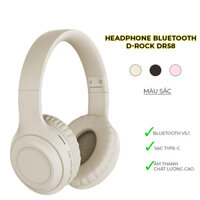 Tai Nghe Bluetooth Chụp Tai D-Rock DR58 Âm Bass Mạnh, Tai Nghe Không Dây Có Mic, Pin Sử Dụng 12 Tiếng Chính Hãng