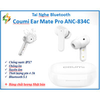 Tai nghe Bluetooth Coumi Ear Mate Pro ANC-834C chống ồn chủ động, lọc tiếng ồn đàm thoại ENC, IPX7 chống nước