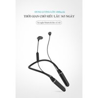 Tai nghe bluetooth đeo cổ A8 dung lượng lớn 1000mAh vỏ kim loại thích hợp vận động thể thao âm thanh tuyệt vời nghe gọi