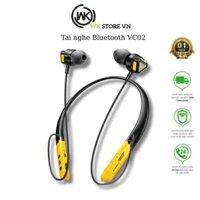 Tai Nghe Bluetooth Đeo Cổ WK VC02, Pin Bền, Âm Thanh Sống Động