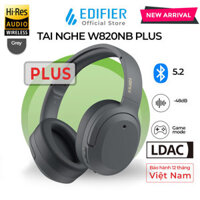 Tai Nghe Bluetooth Edifier W820NB Plus3 Màu, Chống Ồn Chủ Động, Hires Audio, Gaming, Xuyên Âm, Đàm Thoại Rõ Ràng - Màu xám