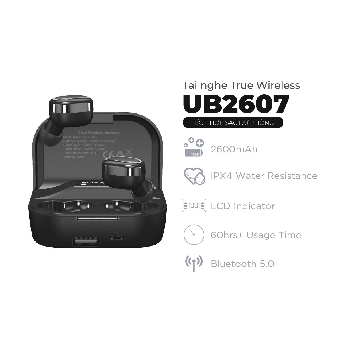 Tai nghe Bluetooth Energizer TWS - UB2607