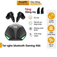 Tai Nghe Bluetooth Gaming K86, Tai Nghe Chơi Game TWS - Có Mic- Độ Trễ Cực Thấp 0,04s - Pin Cực Trâu