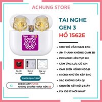 TAI NGHE BLUETOOTH GEN 3 HỔ VẰN 1562E ENC FULL CHỨC NĂNG, TẶNG KÈM CASE 4D, BÚT VỆ SINH, CÁP SẠC