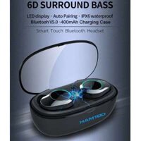 Tai nghe Bluetooth HAMTOD G05 IP6X: Cảm ứng Bluetooth 5.0 không thấm nước, hộp sạc từ tính, hỗ trợ cuộc gọi tự động ghép nối – Global Resources