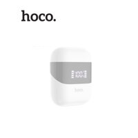 Tai nghe bluetooth Hoco DES09 V5.0, dung lượng pin 350mAh, thời gian sử dụng 3h. dock có LED hiển thị