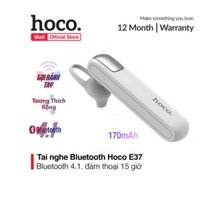 Tai nghe Bluetooth Hoco E37 Gratified Business V4.1, Pin trâu đàm thoại, nghe nhạc 15h, rảnh tay cho ace lái xe