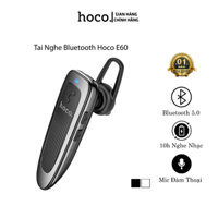 Tai nghe bluetooth Hoco E60, tai nghe 1 bên có mic đàm thoại, 10h nghe nhạc - Hàng chính hãng.