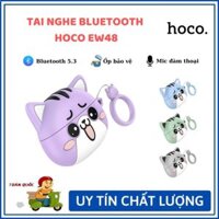 Tai Nghe Bluetooth Hoco EW48 - Tai Nghe Nhét Tai Kèm Ốp Cute - Có Mic Đàm Thoại - 4h Nghe Nhạc